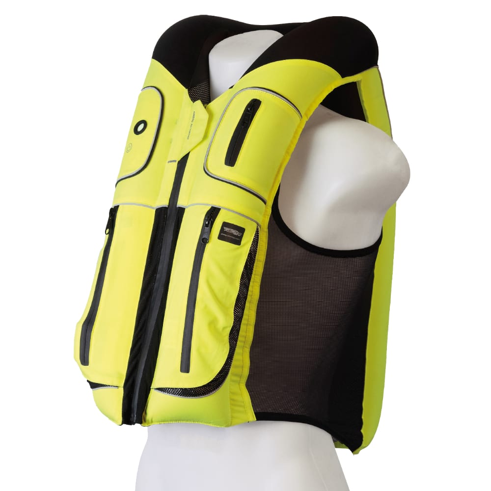 Helite B'Safe Cycling Safety Vest Hi Vis Inflated