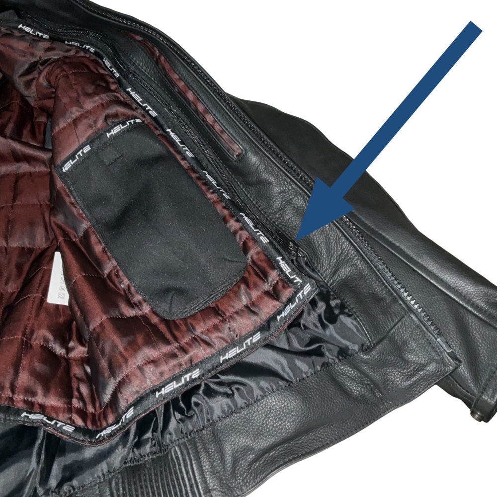 Xena jacket open lining zip location