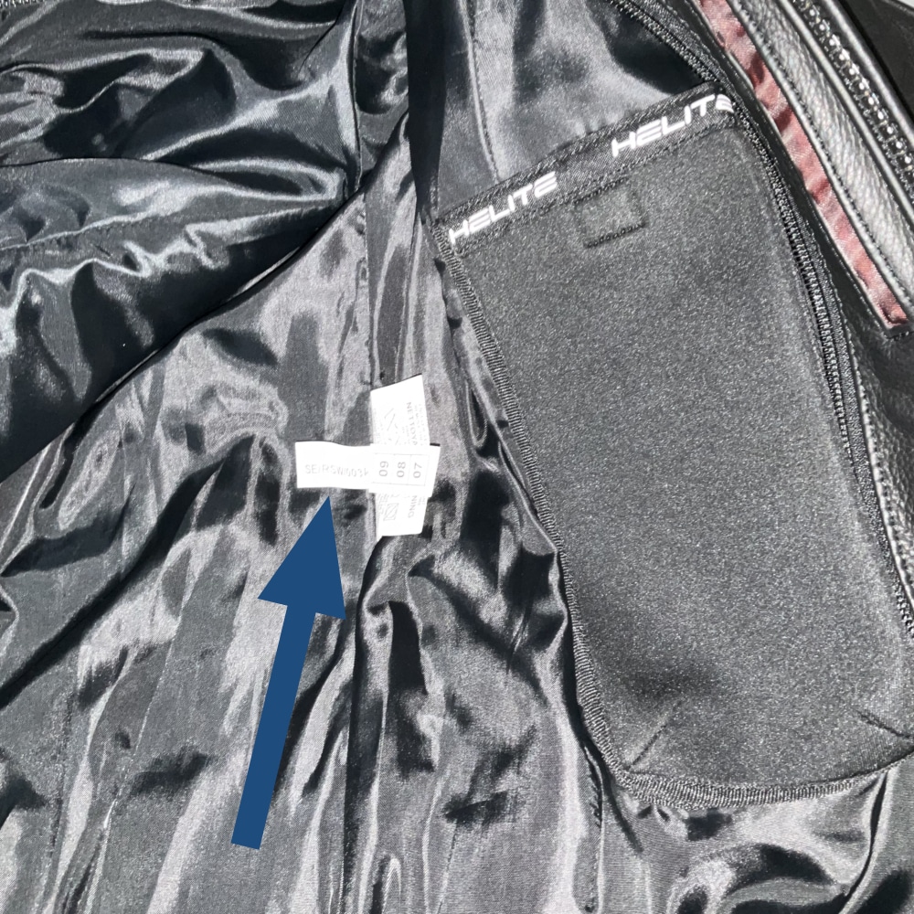 Xena jacket open second pocket and tag location