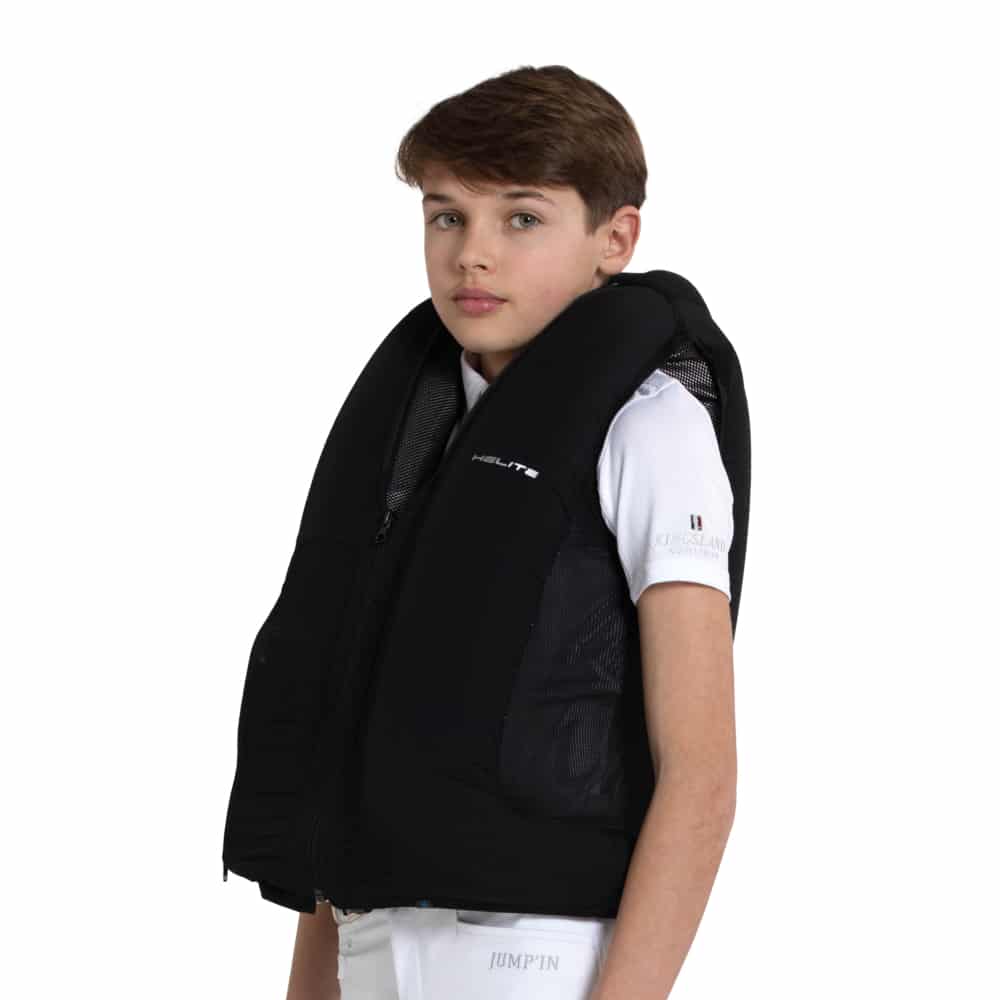 Zip'in 2 child airvest inflated side view